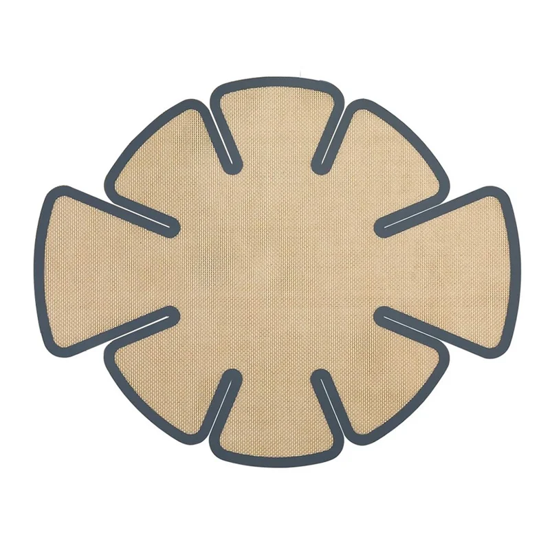 Silikone Brødpande Underlag Bagematte med Håndtag, Ikke-klistrende, 0,4 mm Tyk (FDA-testet, FCM-certificeret, BPA-fri) - Grå