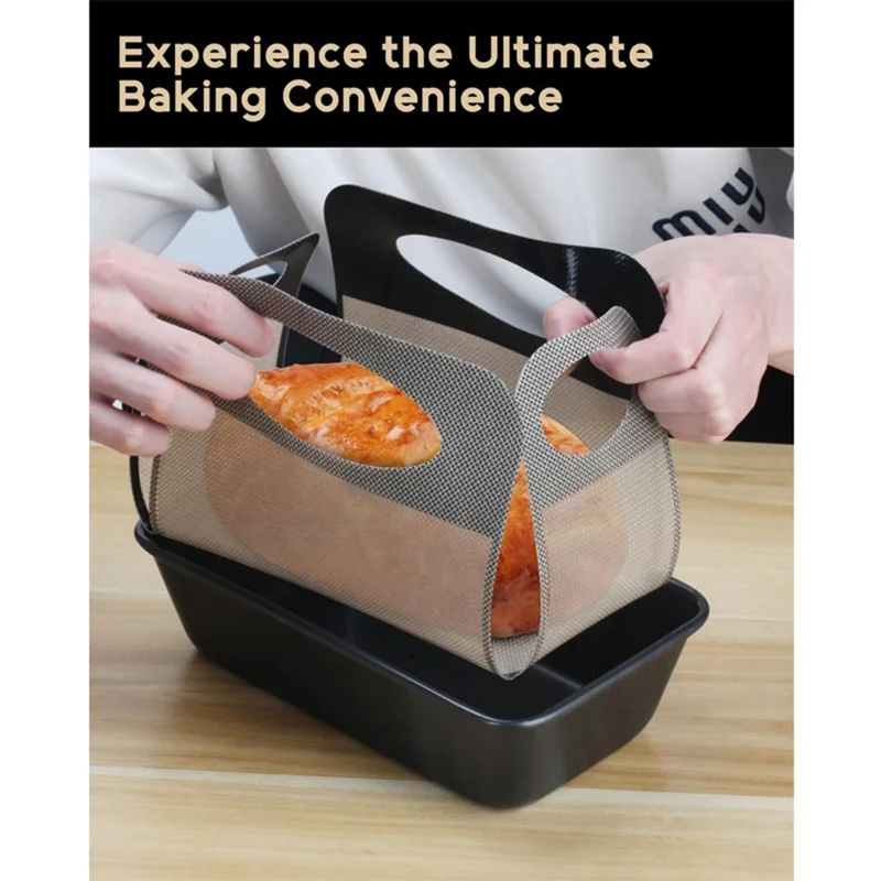 Silicone Baking Mat Non-Stick 39 x 49cm 0.4mm Thick Bread Pan Liner for Cake Molds (FDA Tested, FCM Certificate, BPA-Free) - Grey