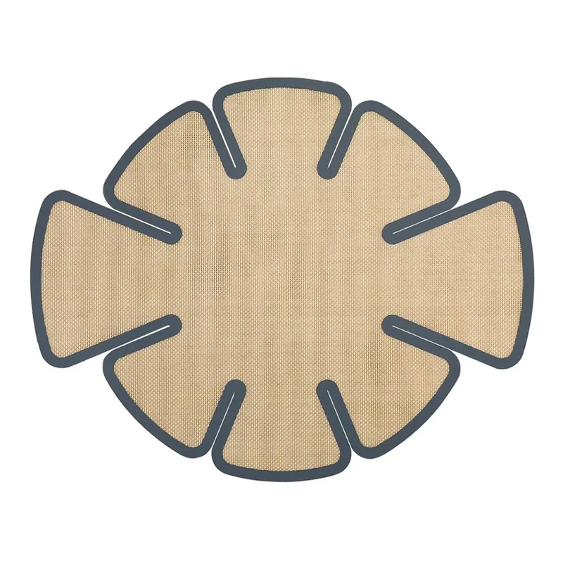 Revestimento de Silicone para Fôrma de Pão com 0,7 mm de Espessura, Antiadesivo, com Alças (Testado pela FDA, Certificado FCM, Livre de BPA) - Cinza