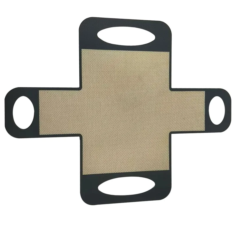 Silicone Baking Mat Non-Stick 39 x 49cm 0.7mm Thick Bread Pan Liner for Cake Molds (FDA Tested, FCM Certificate, BPA-Free) - Black