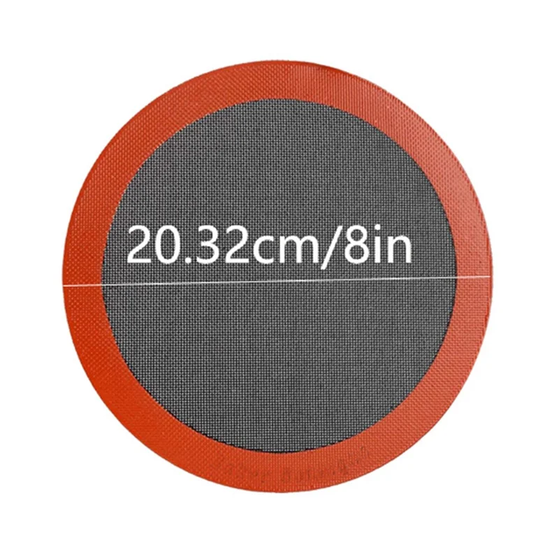 8 inch Silicone Baking Mat Round Non Stick Heat Resistant Cooking Sheet  (BPA Free, with FDA)