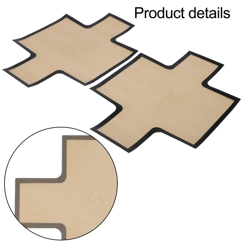 0.7mm Thick 37 x 27cm Silicone Baking Mat Double Ear Bread Liner (FDA Tested, FCM Certificate, BPA-Free) - Grey