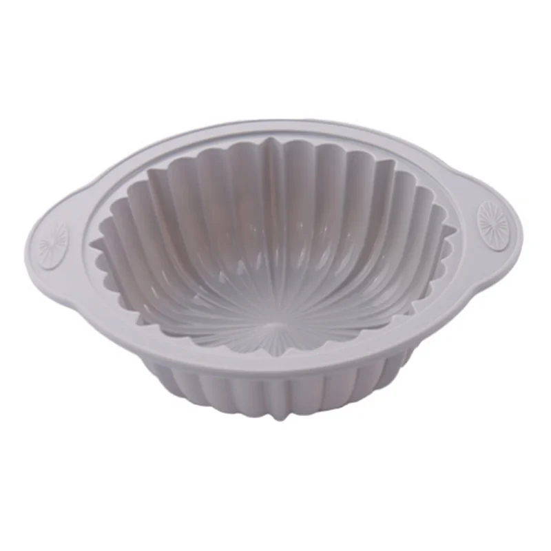 Pequeno Molde de Bolo de Silicone Resistente ao Calor Bandeja de Cozimento Anti-Escaldadura para Forno (Sem FDA)