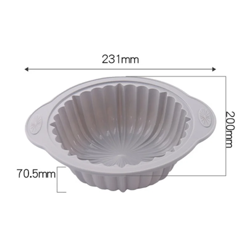 Pequeno Molde de Bolo de Silicone Resistente ao Calor Bandeja de Cozimento Anti-Escaldadura para Forno (Sem FDA)