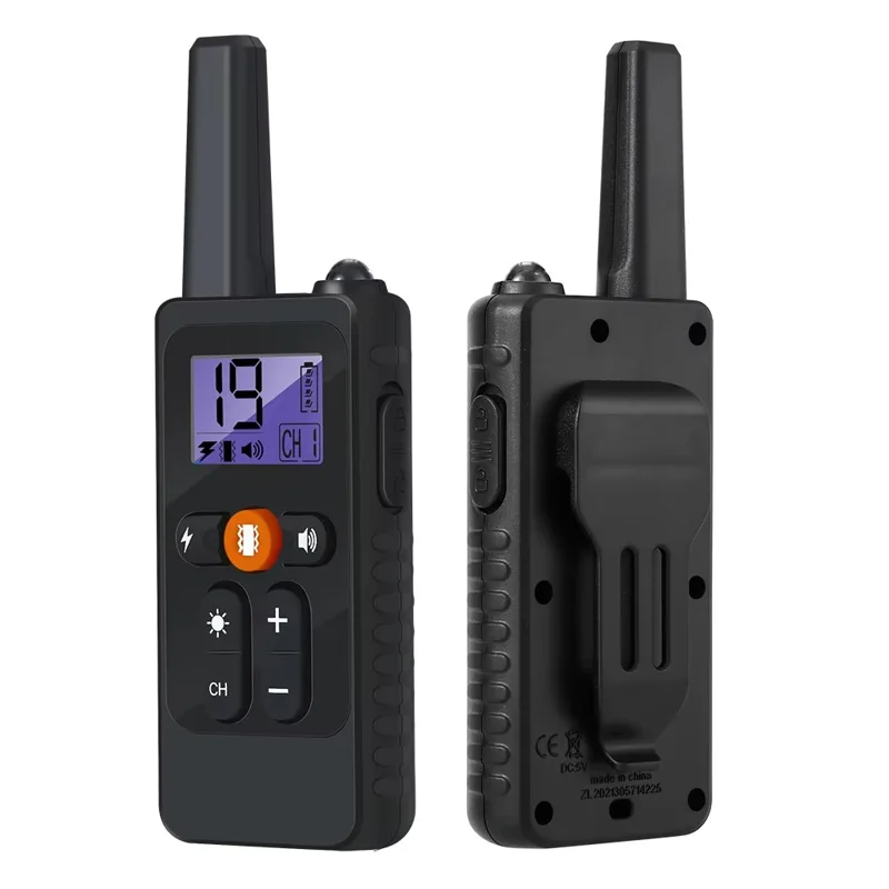 759 Collier d'éducation pour chien à distance 800 m, collier anti-aboiement rechargeable avec choc, vibration et LED