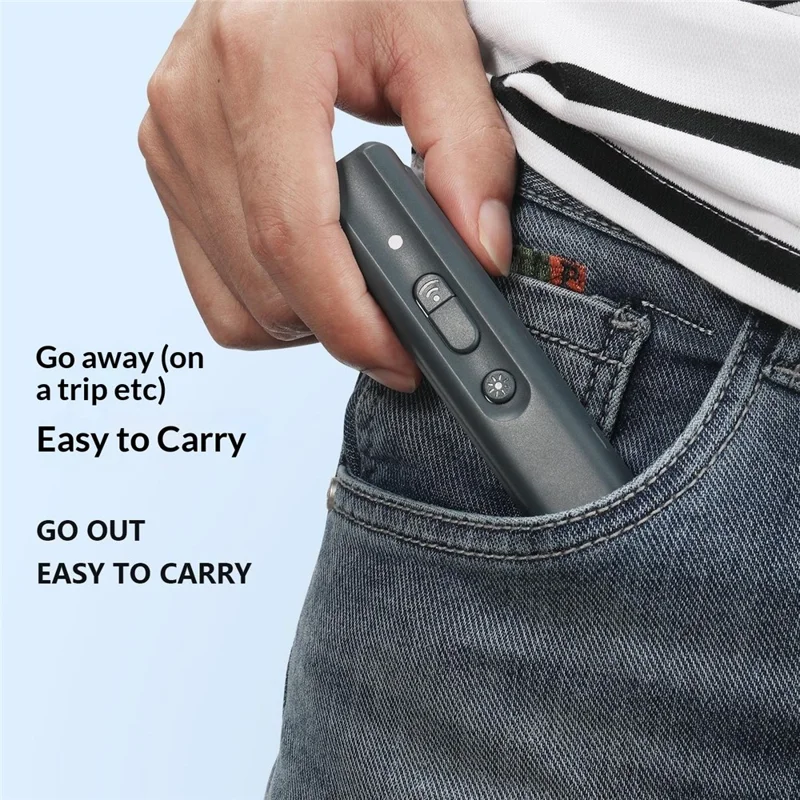 N11 Dissuasore Ultrasuoni per Cani, Dispositivo Antiabbaiamento con Luce UV - Nero