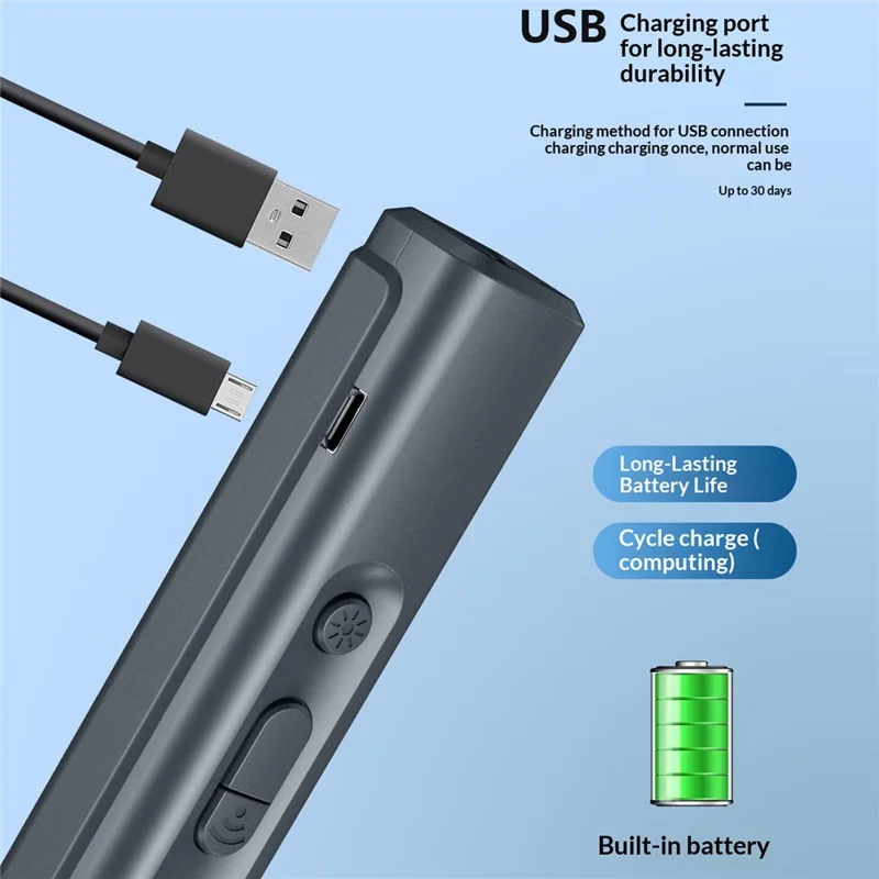 N11 Dissuasore Ultrasuoni per Cani, Dispositivo Antiabbaiamento con Luce UV - Nero