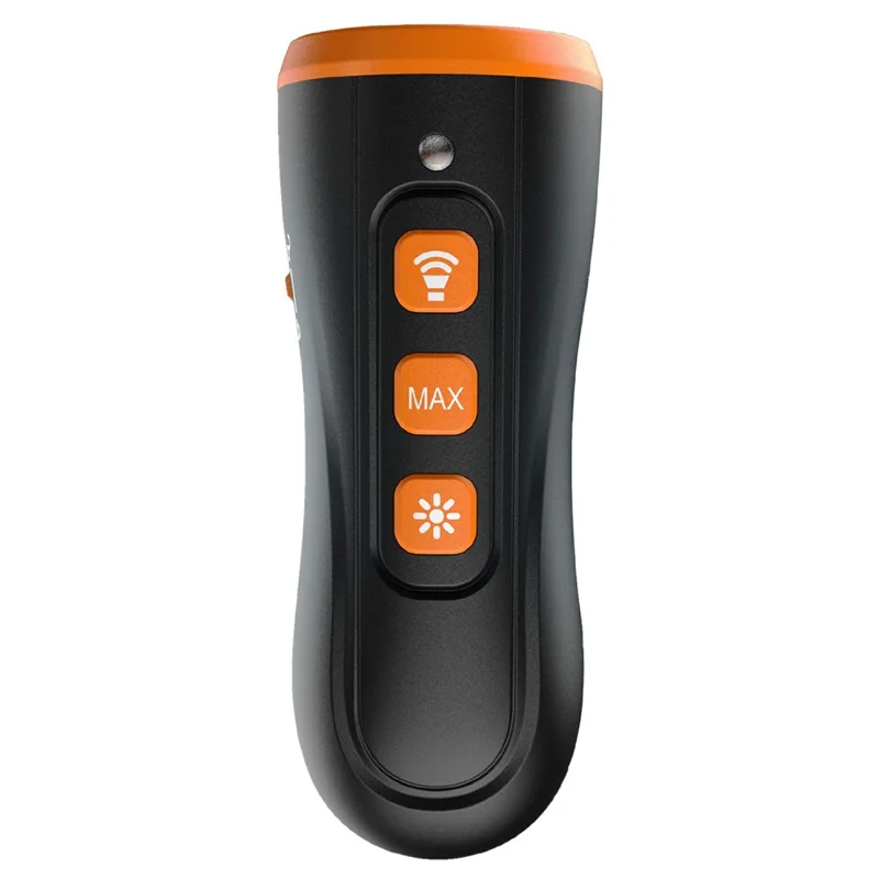 Dispositivo Portátil de Treino para Cães V7 com 3 Emissores Ultrassónicos, Dispositivo de Controlo de Latidos, com Luz LED - Laranja Preto