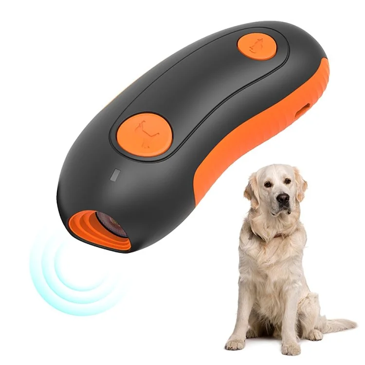Dispositivo Anti-Abbaio Ultrasonico D2 per Cani, Dispositivo Antilatra del Cane Ricaricabile Portatile, Repellente per Cani, Correttore di Comportamento per Cani