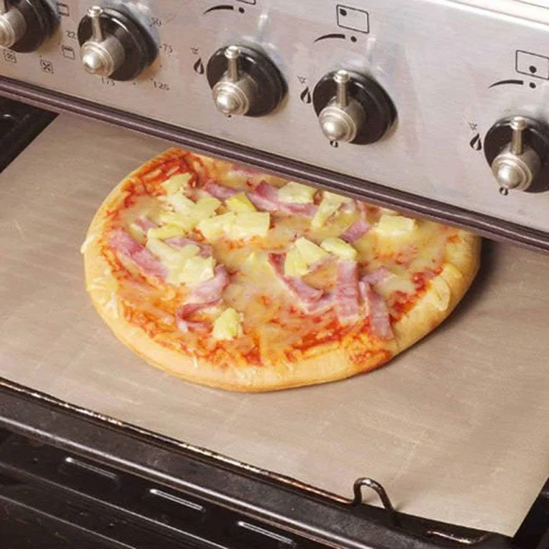 6 unidades de Folhas para Assar Reutilizáveis de 40*60cm, Antaderente, Resistente ao Calor (Sem Certificado FDA, Livre de BPA)