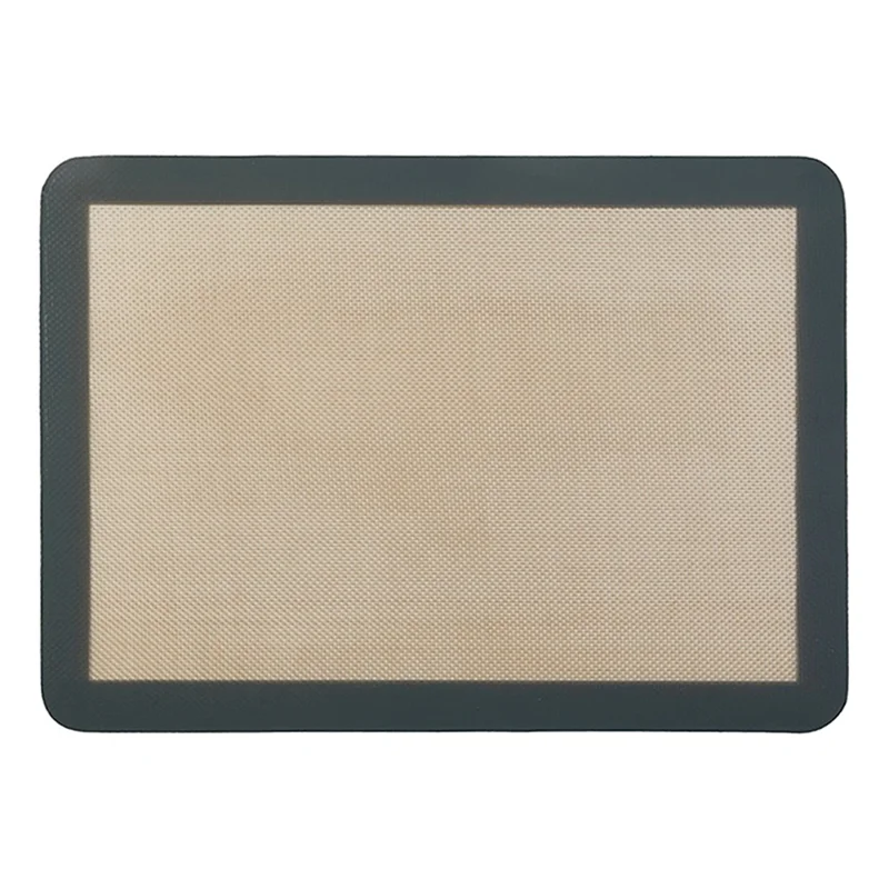 Silicone Baking Mat Cookie Pad Rolling Dough Mat Non-stick Oven Sheet, Round Edge / 29.5x42cm (BPA-Free, No FDA Certified) - Grey