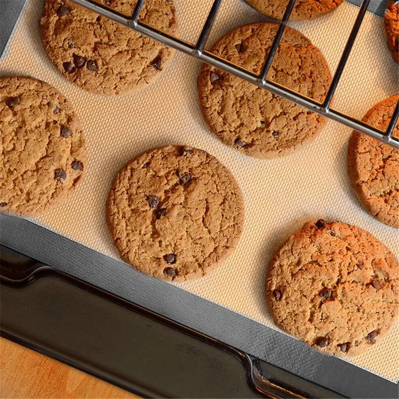 Silicone Baking Mat Cookie Pad Rolling Dough Mat Non-stick Oven Sheet, Round Edge / 29.5x42cm (BPA-Free, No FDA Certified) - Grey