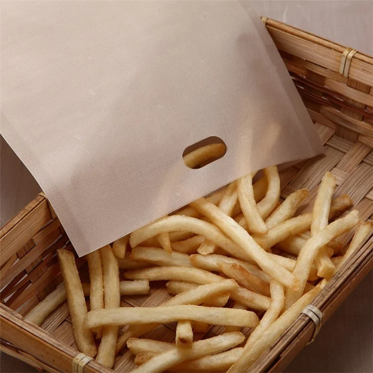 5 pièces de 16 x 18 cm PTFE Sac Grille-Pain Résistant à Haute Température Non-Stick Sac à Pain Micro-Ondes (Sans BPA, Pas de Certificat FDA)