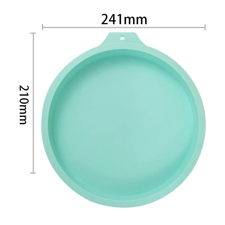 Molde de Silicona Redondo de 8 Pulgadas para Pastel Chiffon Molde para Hornear en la Cocina (Sin Certificación FDA, Libre de BPA) - Azul