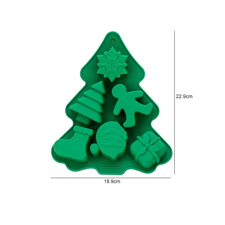 Weihnachts-silikon-backform Schneemann Santa Cake Form Für Schokoladenschokolade (bpa-frei, Keine FDA Zertifiziert)