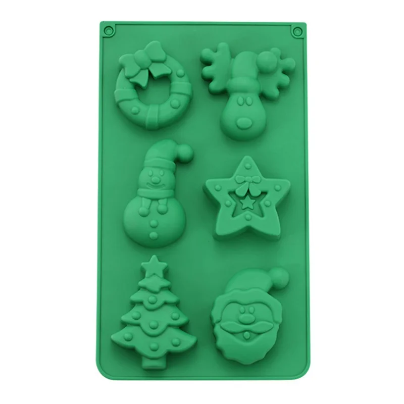 Christmas Silicone Mold Kitchen Chocolate Tray DIY Decoration Cake Baking Tool (No FDA Certificate) - Star+Elk