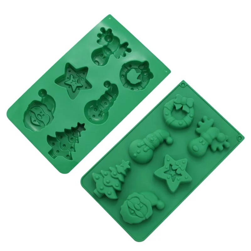 Christmas Silicone Mold Kitchen Chocolate Tray DIY Decoration Cake Baking Tool (No FDA Certificate) - Star+Elk