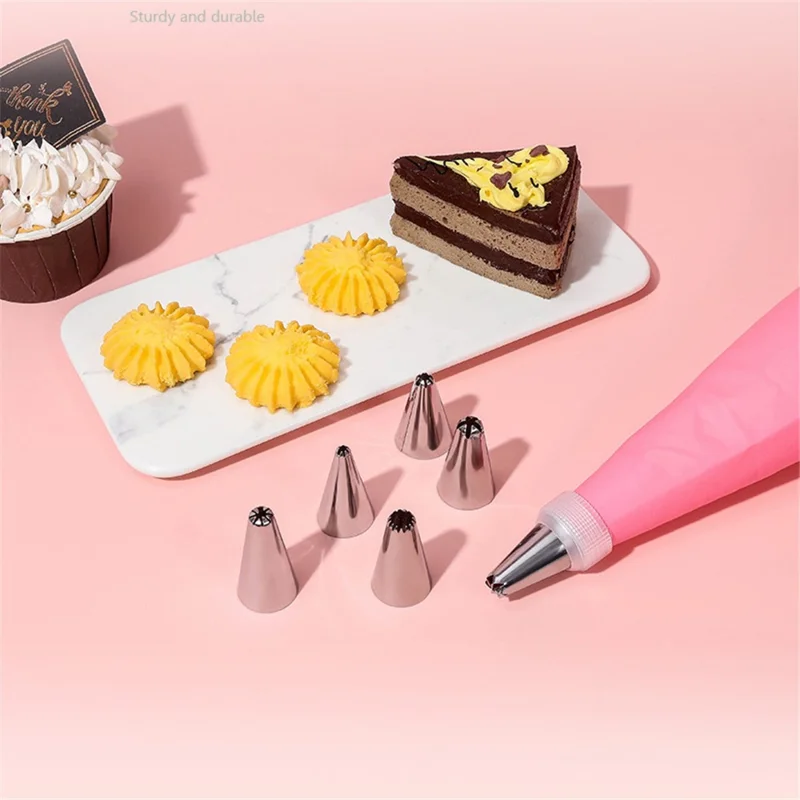 29Pcs  /  Set Christmas Cake DIY Tool Icing Piping Nozzles with Cream Pastry Bag Scrapers (No FDA Certificate) - Blue