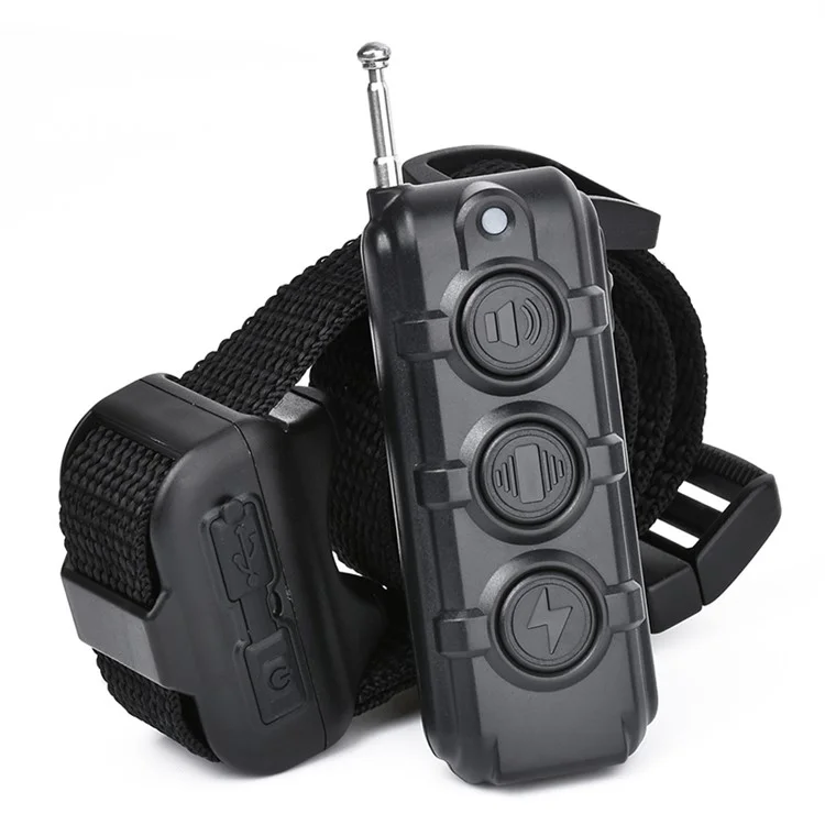 DB61 Remote Control Electronic Vibration Pet Dog Training Collar - Black