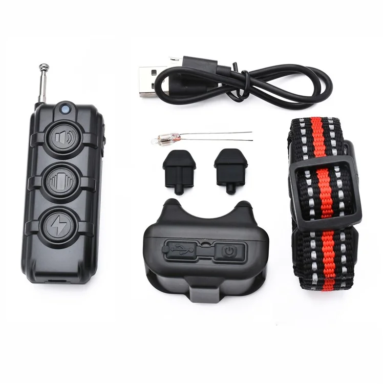 DB61 Remote Control Electronic Vibration Pet Dog Training Collar - Black