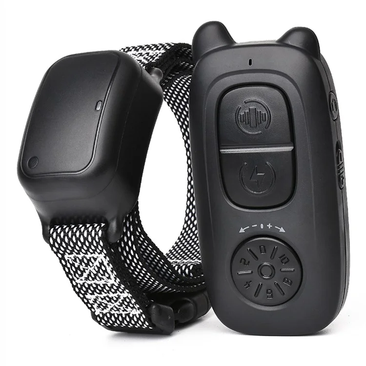 DOBE DB800 Anti Bark Training Collar Pet Dog Barking Control Device (1 Remote+1 Receiver) - Black
