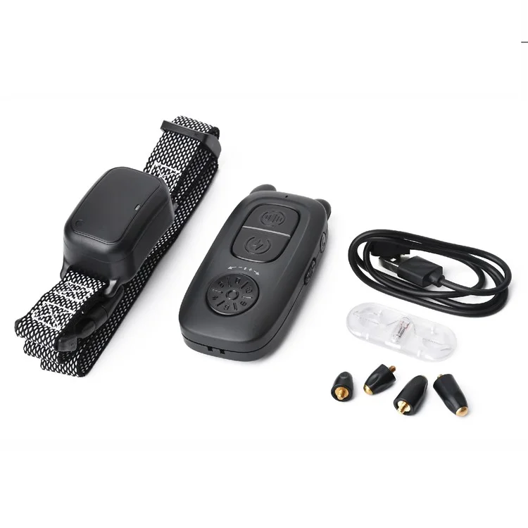 DOBE DB800 Anti Bark Training Collar Pet Dog Barking Control Device (1 Remote+1 Receiver) - Black