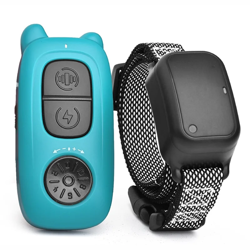 DOBE DB800 Anti Bark Training Collar Pet Dog Barking Control Device (1 Remote+1 Receiver) - Blue