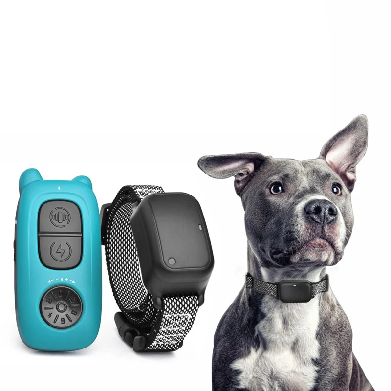 DOBE DB800 Anti Bark Training Collar Pet Dog Barking Control Device (1 Remote+1 Receiver) - Blue