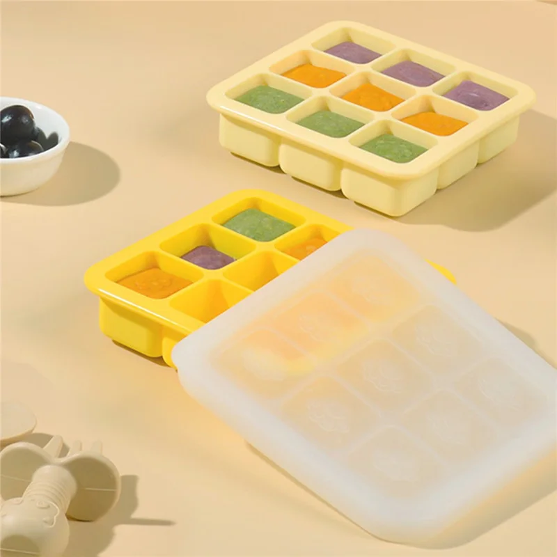 8 Grids Cat Paw Silicone Ice Mold Kitchen Baby Food DIY Maker (No FDA) - Sky Blue