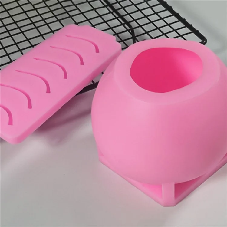 Apple Shape Mousse Mold DIY Scented Candle Silicone Mold (BPA-Free, No FDA Certificate) - SX-SW-67