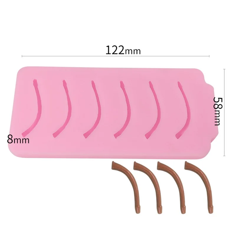 SX-SW-68 6-Cell Mold on Apple Stem DIY Candle Silicone Mold (BPA-Free, No FDA Certificate)