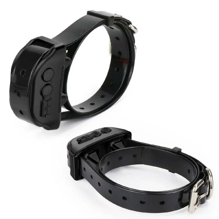 DB600T 2 colliers de dressage de chien vibrants LCD + 1 télécommande - Blanc