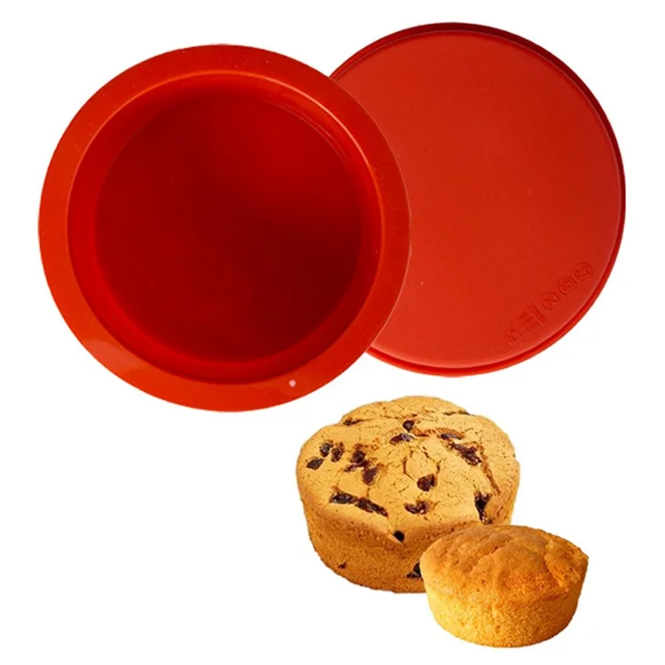 DG-414 6-inch Cake Pan Silicone Baking Mold Round Chiffon Cake Making Mold (BPA-Free, No FDA Certificate)