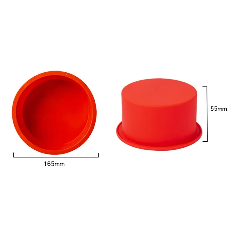 DG-414 6-inch Cake Pan Silicone Baking Mold Round Chiffon Cake Making Mold (BPA-Free, No FDA Certificate)