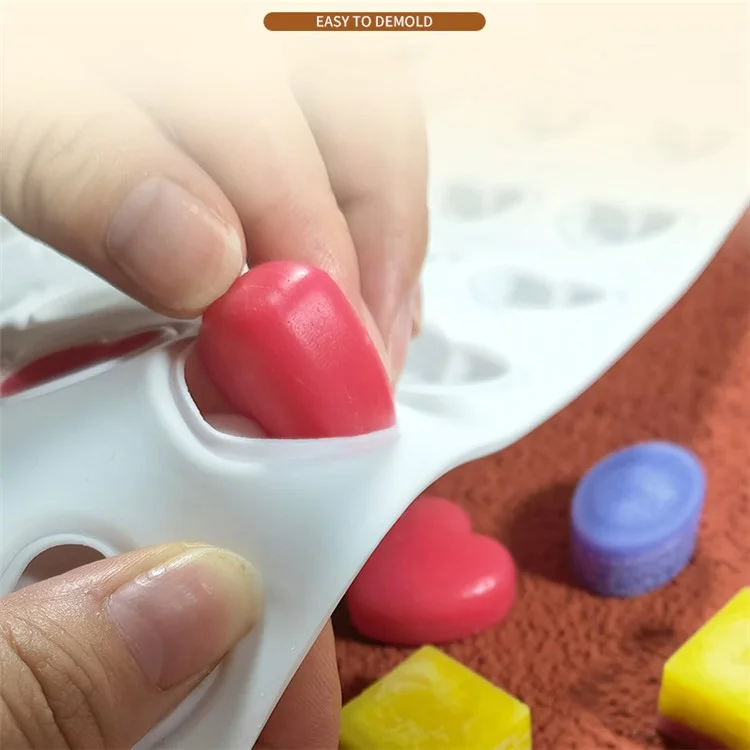 Stampo in silicone a 35 griglie per torte francesi alla mousse, torte della luna, e altro ancora (senza BPA, senza certificazione FDA) - Button