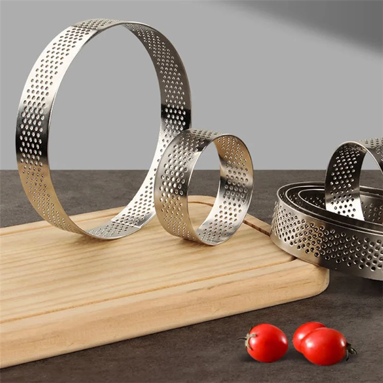 6 STÜCK 5/6/7/8/9/10 cm Durchmesser Backform aus Edelstahl, Kuchenteller-Ring (BPA-frei, keine FDA-Zulassung)