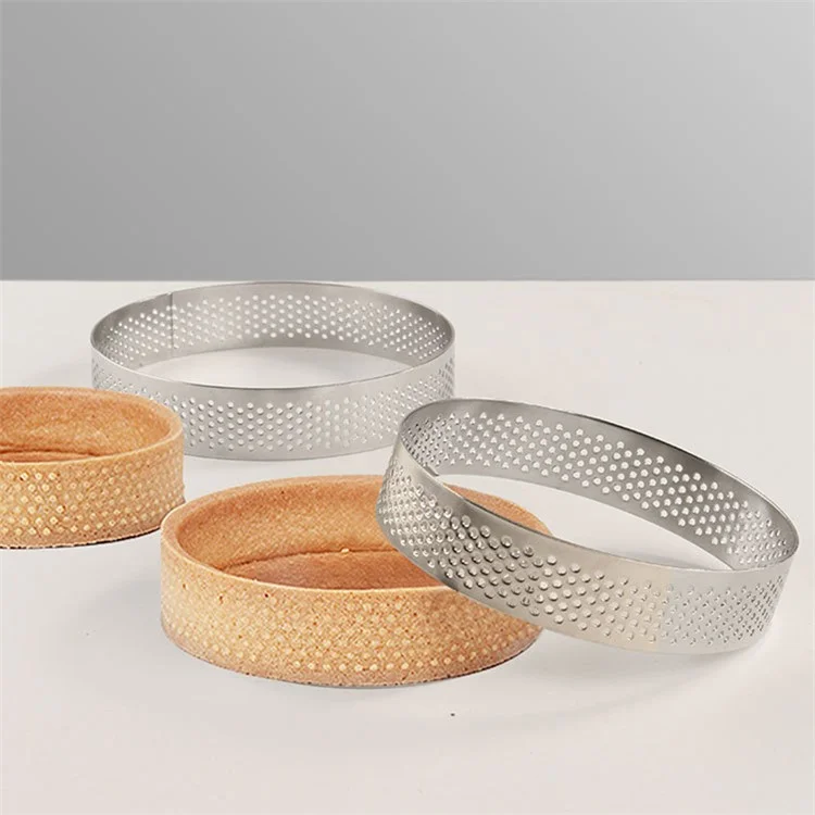 6 STÜCK 5/6/7/8/9/10 cm Durchmesser Backform aus Edelstahl, Kuchenteller-Ring (BPA-frei, keine FDA-Zulassung)