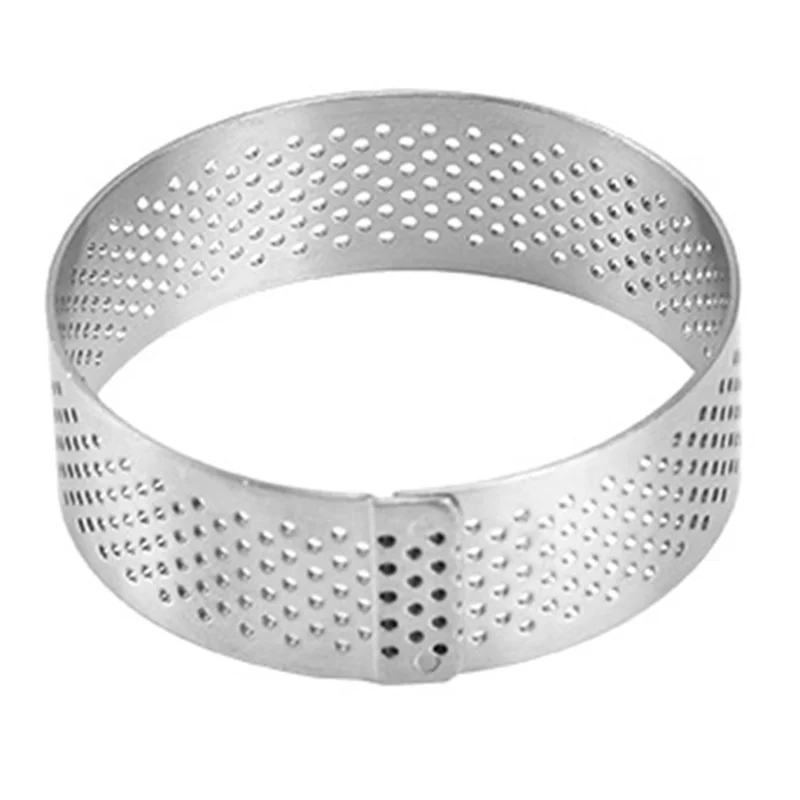 Moule de Cuisson de 6 cm de Diamètre 304 Anneau Tarte en Acier Inoxydable Pour la Mousse à Gâteau (sans Bpa, Pas de FDA)