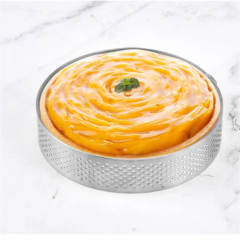 Moule de Cuisson de 6 cm de Diamètre 304 Anneau Tarte en Acier Inoxydable Pour la Mousse à Gâteau (sans Bpa, Pas de FDA)