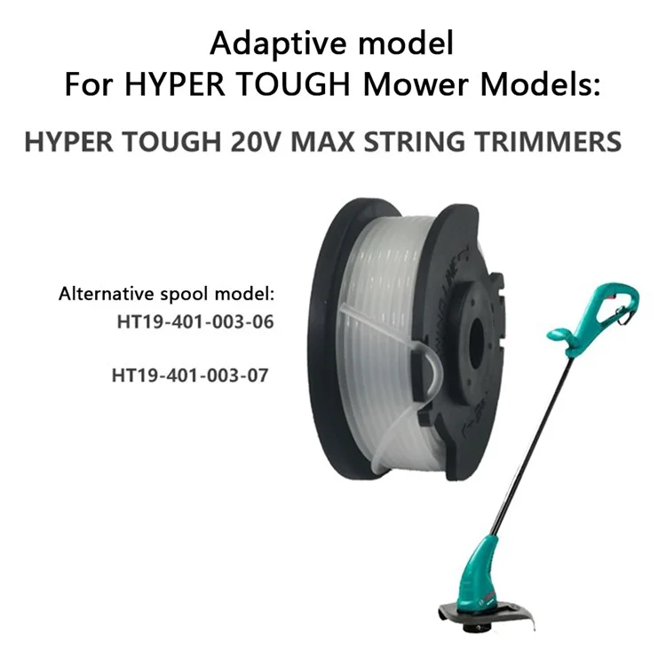 8 STÜCK Ersatzspulen für Hyper Tough 20V Max Trimmer Wire Spulen
