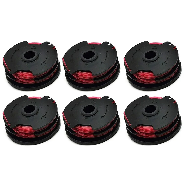 6 bobinas de línea para Hyper Tough Cortabordes / Worx WG117 / WG118 Carretes de cuerda de nailon, HT18-401-004-01