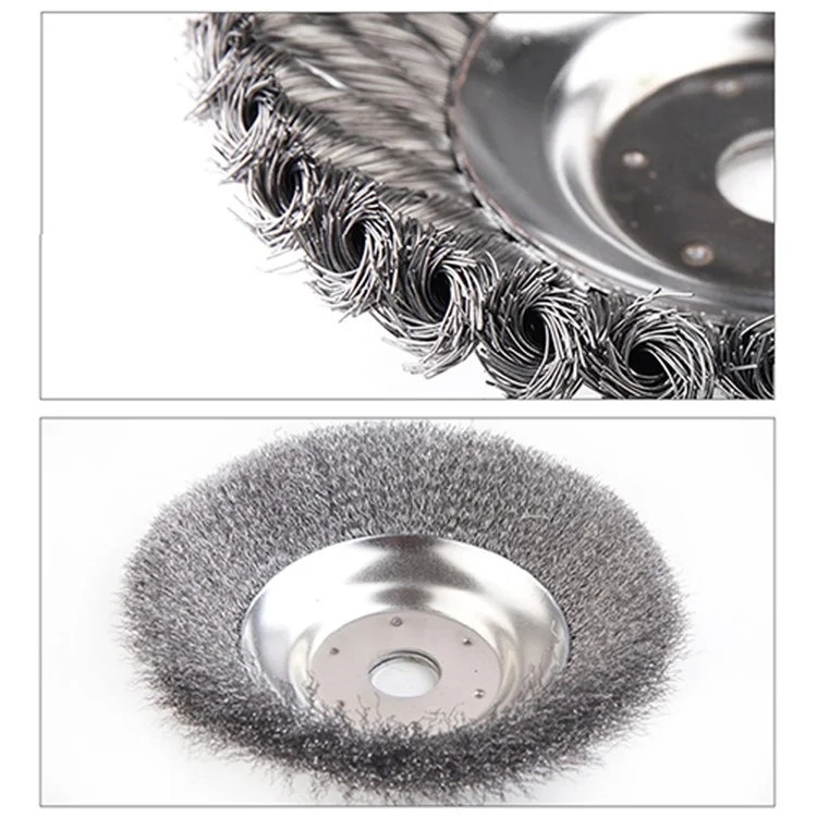 PR8-06 6 Zoll 150mm Stahlseilrad Garten Unkrauthobel Rasenmäher Grass Trimmer Brush Cutter Tool
