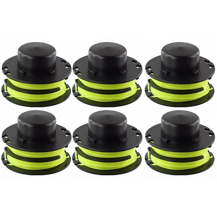 6 Carretéis de Fio de Nylon para Substituição de Ryobi Lawn Trimmer Spools RAC119