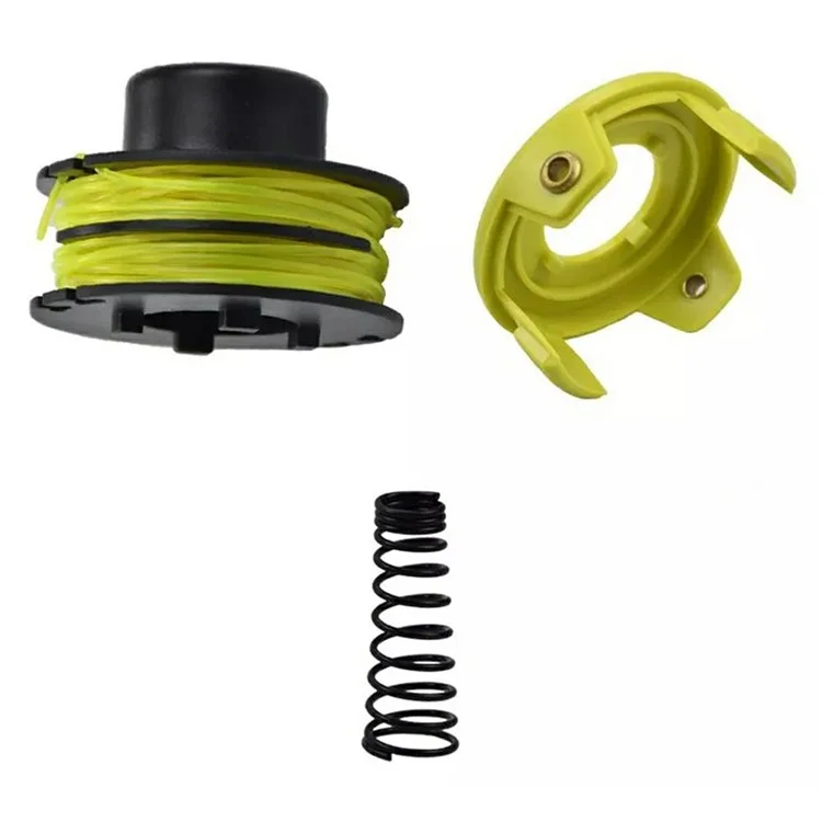 Per Ryobi RLT3025F / RLT3025S / RLT3525S Rasaerba RAC119 Bobina Linea + RAC118 Tappo Bobina + Molla