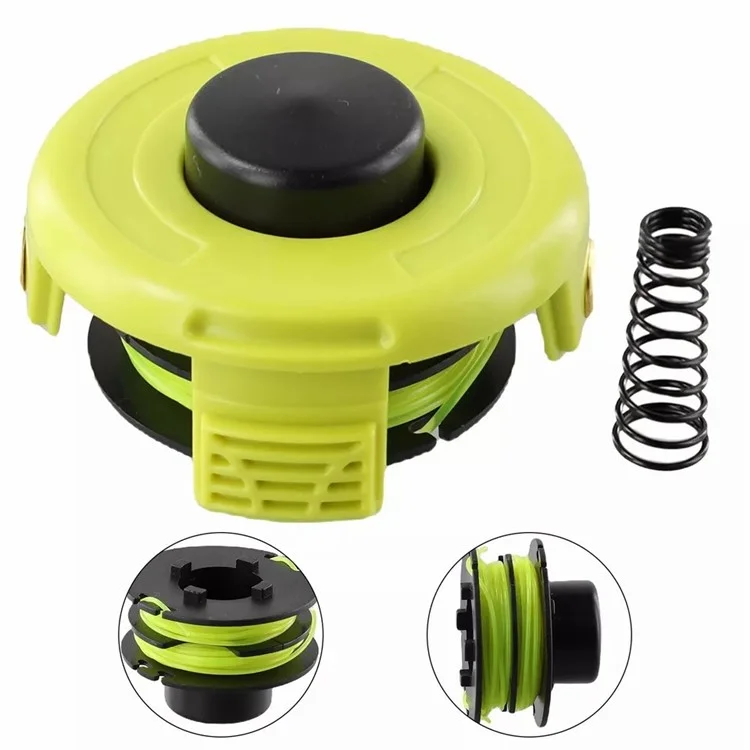 Per Ryobi RLT3025F / RLT3025S / RLT3525S Rasaerba RAC119 Bobina Linea + RAC118 Tappo Bobina + Molla