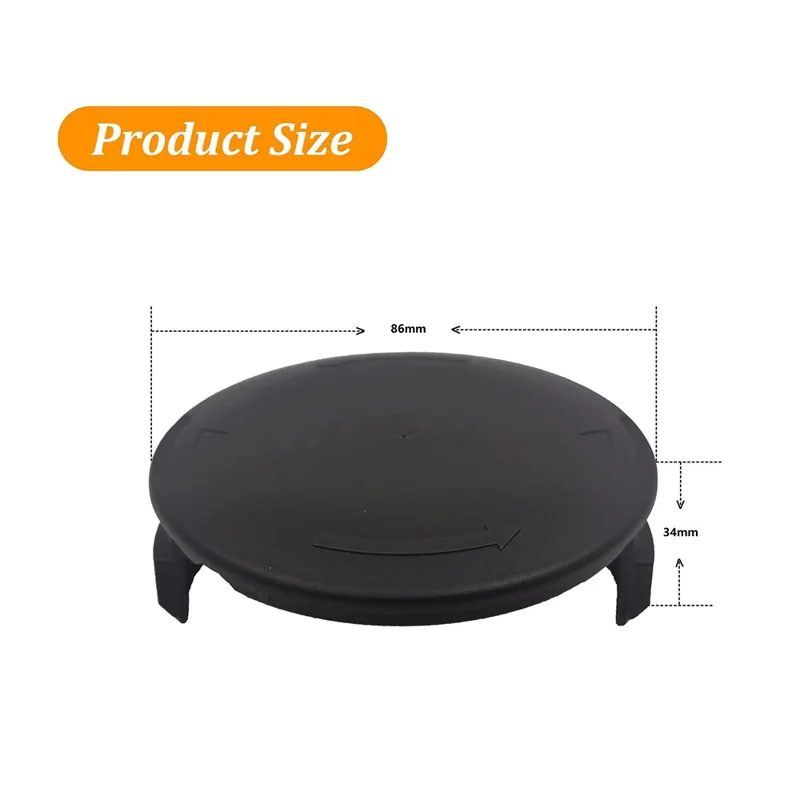 Til Homelite UT41112 / UT41121 / UT41120 græsslåmaskine 6 spoler + 1 spolekappe, AC41RL3