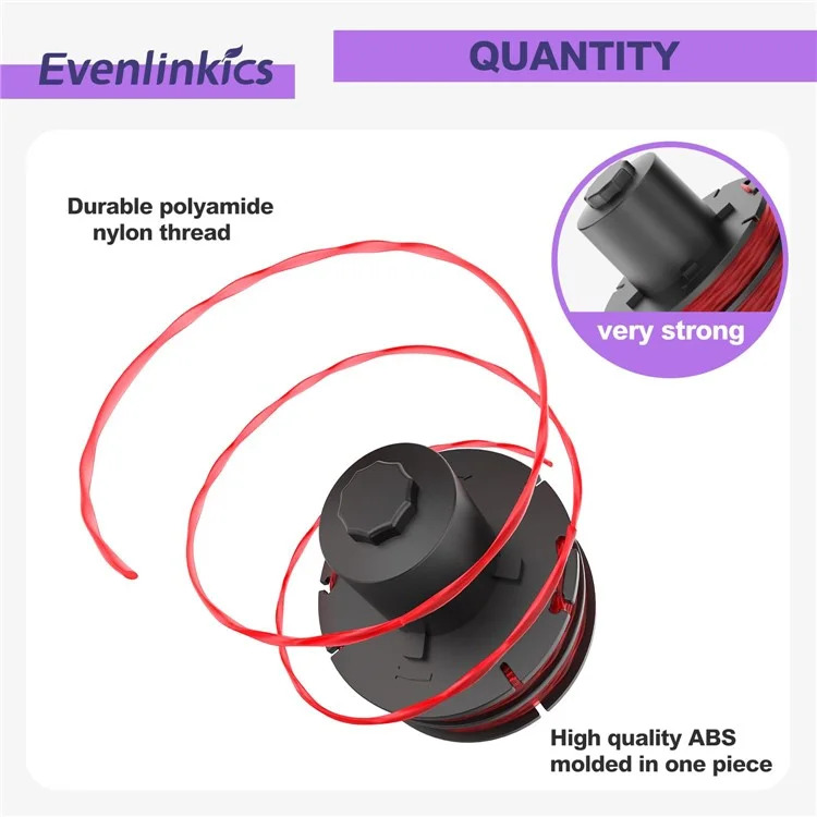 4Pcs para AL-KO GTE 350 / GTE 450 / GTE 550 Cortador de Grama Substituição Linha Carretel, 112966