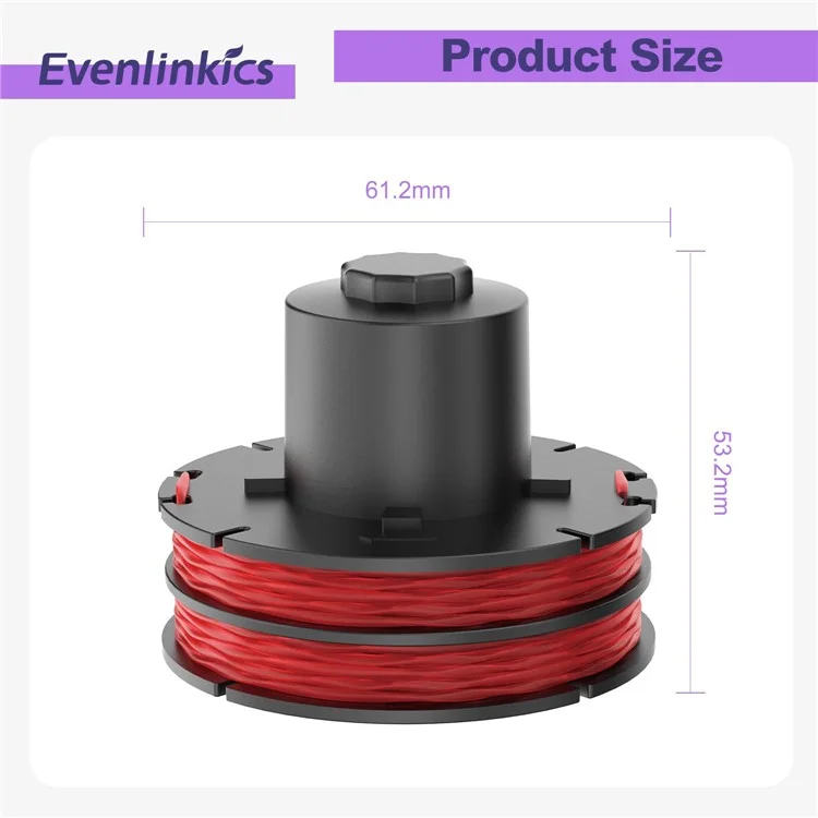 4Pcs para AL-KO GTE 350 / GTE 450 / GTE 550 Cortador de Grama Substituição Linha Carretel, 112966