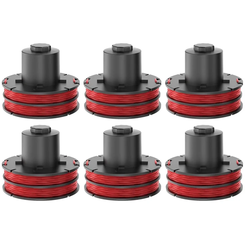 6 قطع بكرات استبدال لمقصات الحشائش AL-KO، بكرات سلك نايلون 112966