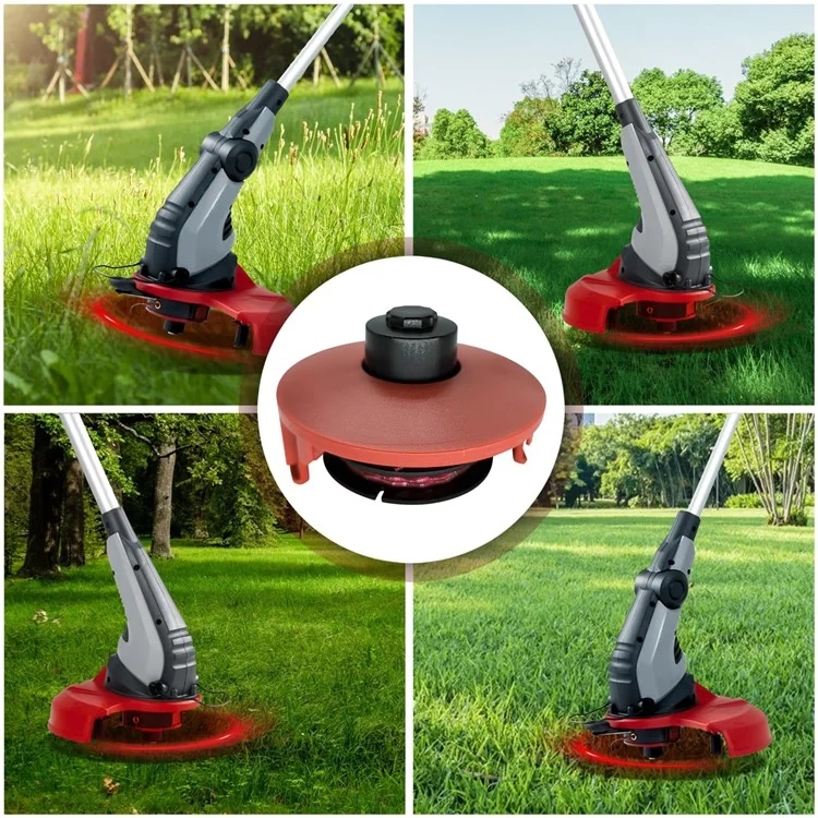 For AL-KO GTE 350 / GTE 450 / GTE 550 Lawn Trimmer 4 Line Spool + 1 Spool Cap Replacement Parts, 112966